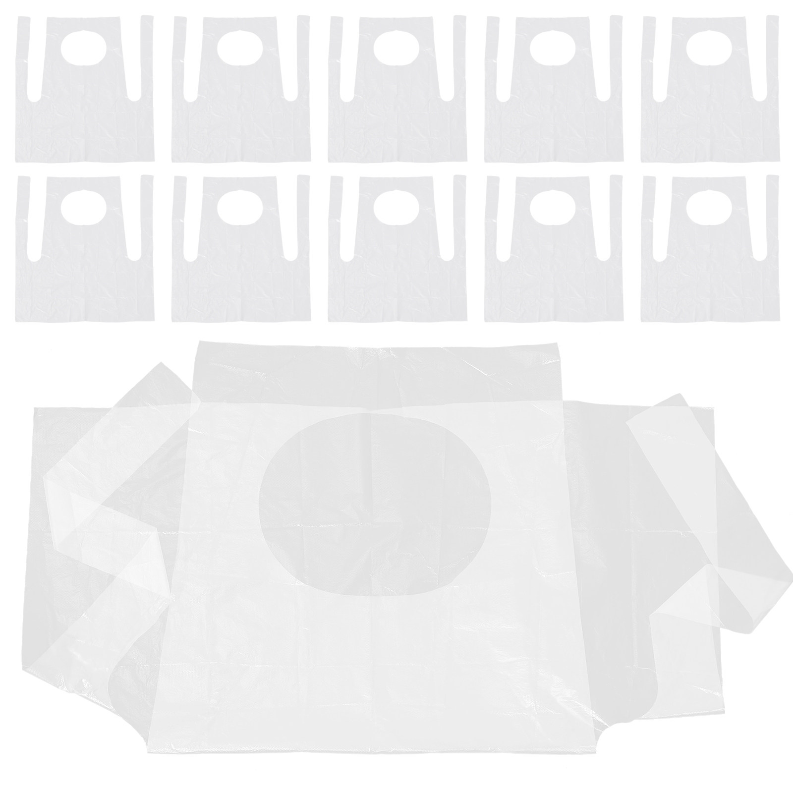 Home Cooking Oil Disposal - 25Pcs Thickened Disposable Kids Aprons Pe