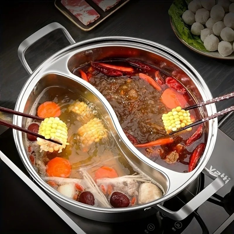 Dosa Pan Iron - 304 Stainless Steel Twin Divided Hot