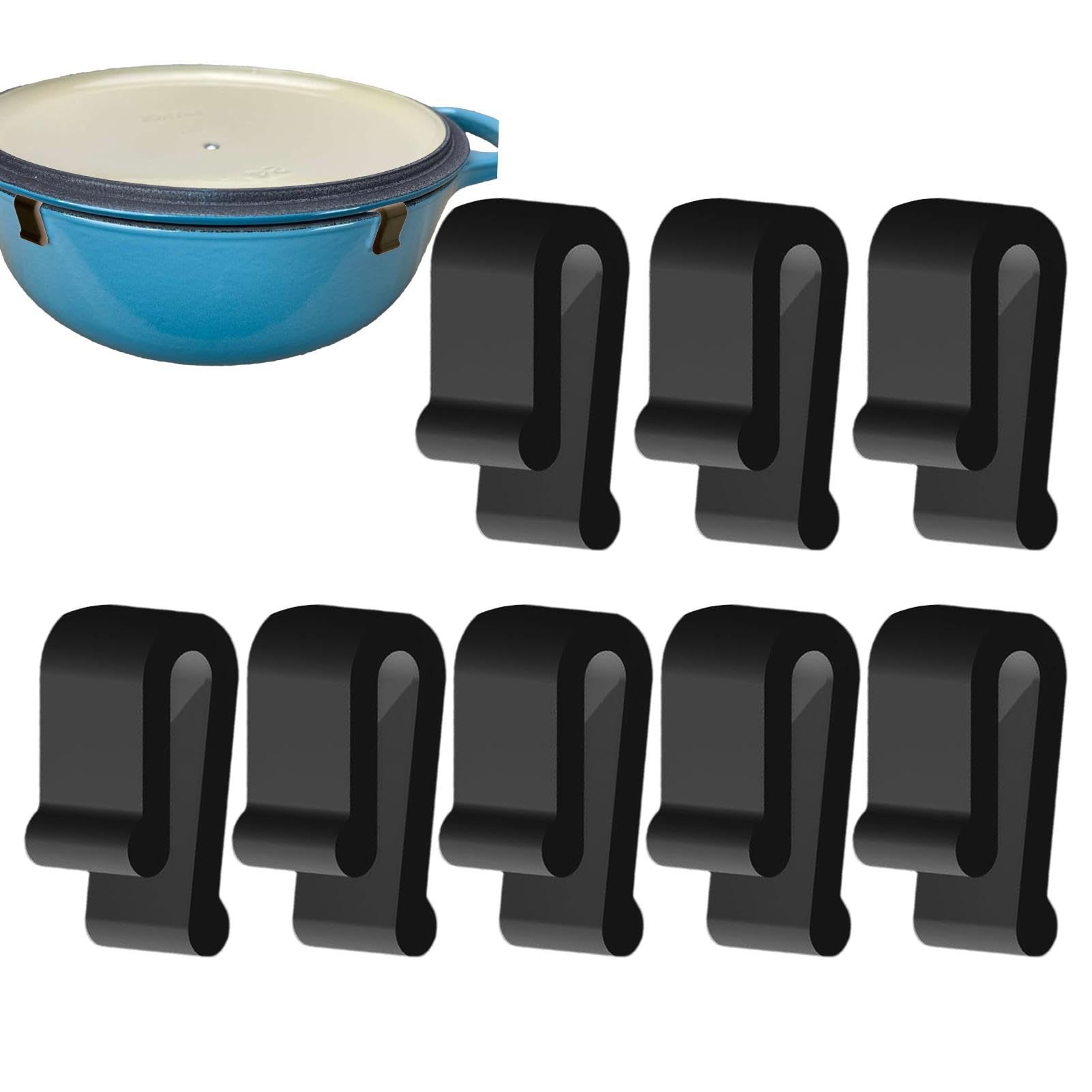 Dosa Pan Iron - Silicone Dutch Oven Protector Clips Food