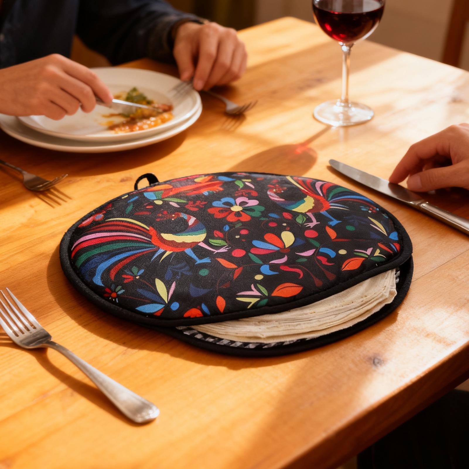 Tortilla Warmer Cloth - 30cm Cloth Bag Burrito Portable Tortilla