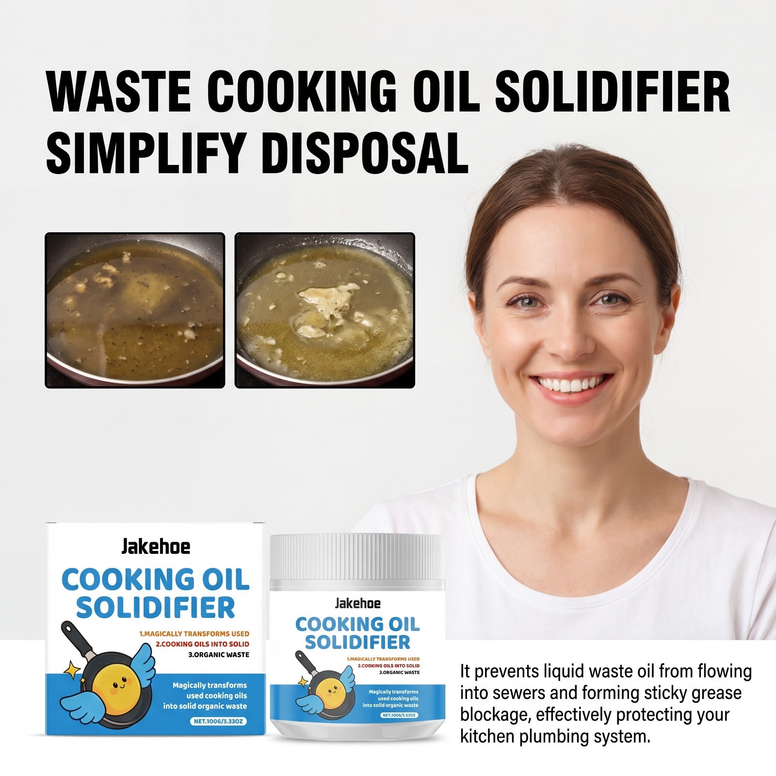 Cooking Oil Solidifier Powder  - Home Cooking Oil Disposal review and price